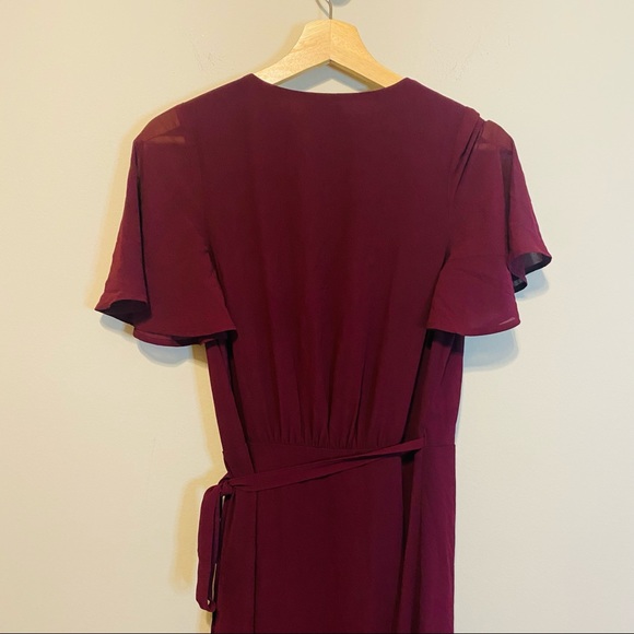 Stunning Sophia FLOWY Chic Merlot/Burgundy Wrap Maxi Dress & or Bathing Coverup! - Picture 6 of 8